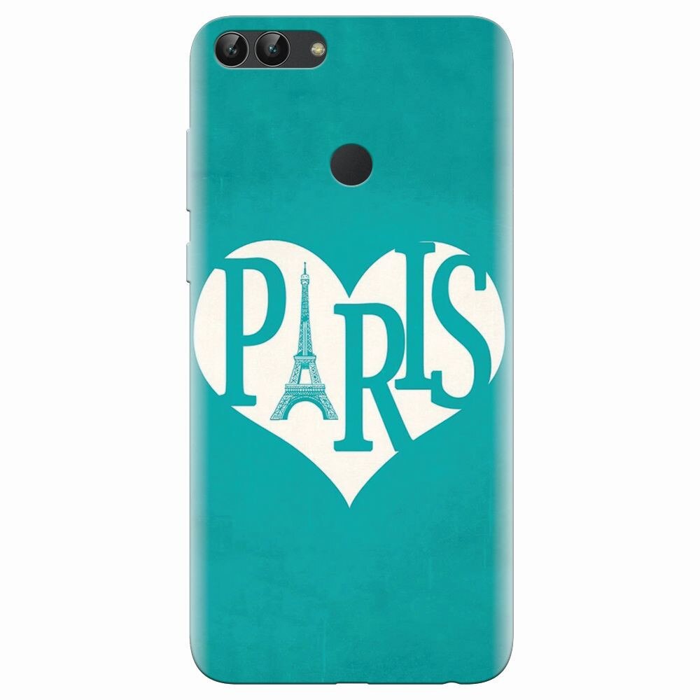 Husa silicon pentru Huawei P Smart, I Love Paris