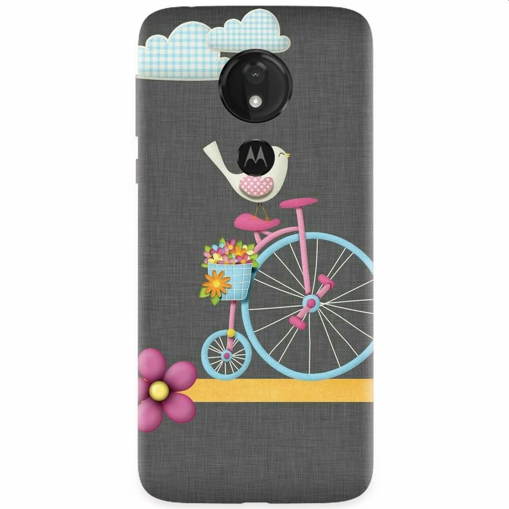 Husa silicon pentru Motorola Moto G7, Bird