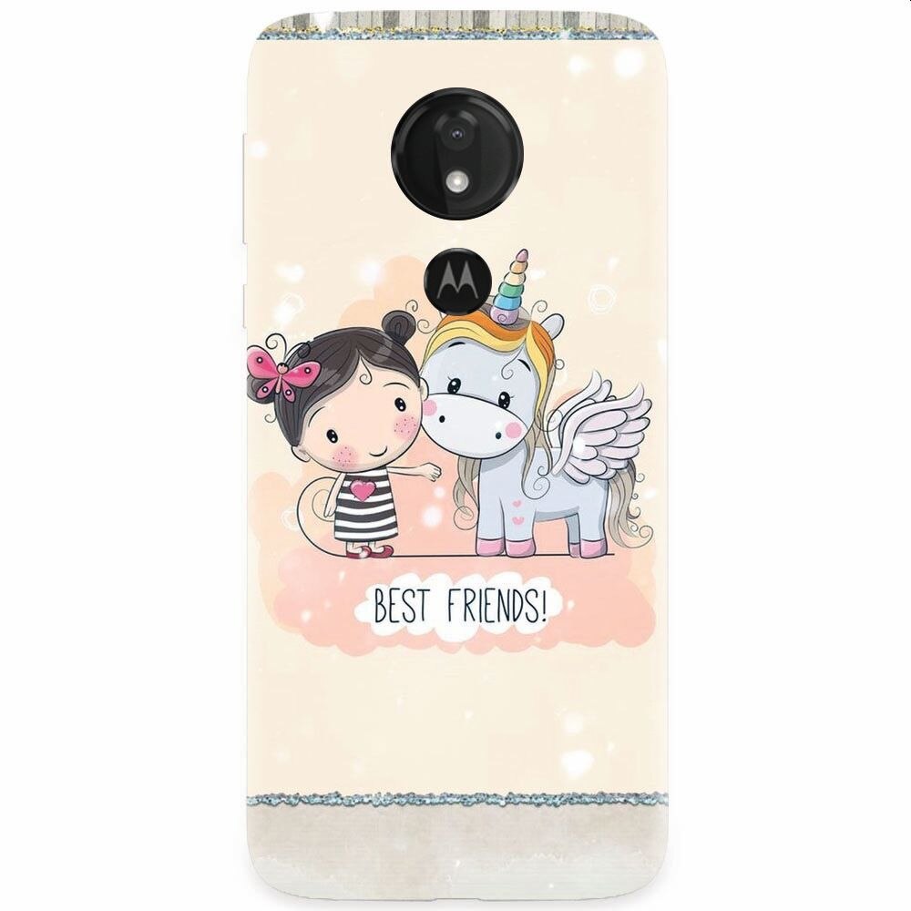 Husa silicon pentru Motorola Moto G7 Power, Best Friends
