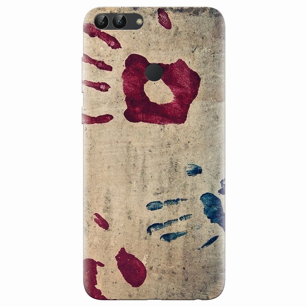 Husa silicon pentru Huawei P Smart, Handprints