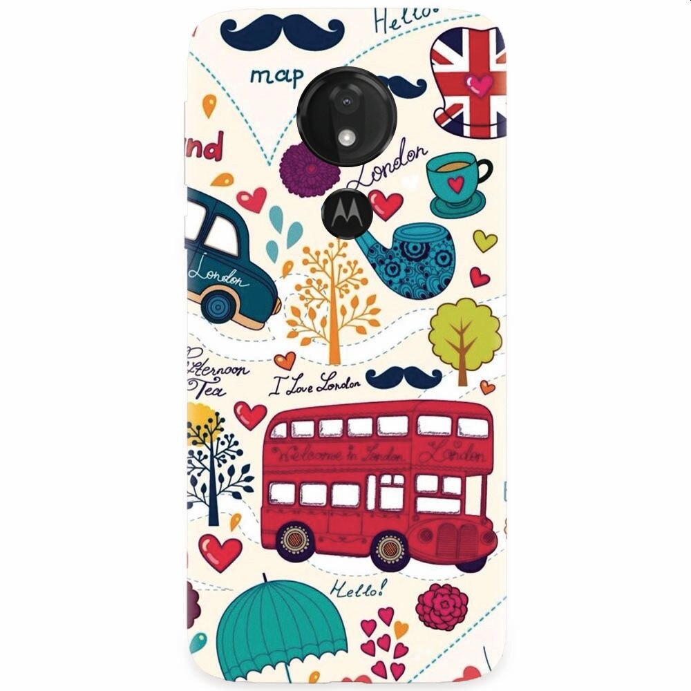 Husa silicon pentru Motorola Moto G7 Power, Welcome In London