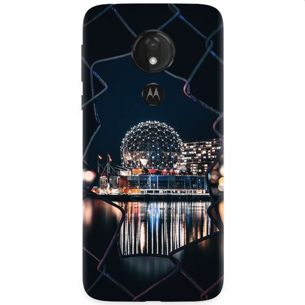 Husa silicon pentru Motorola Moto G7, Abstract Architectural Design