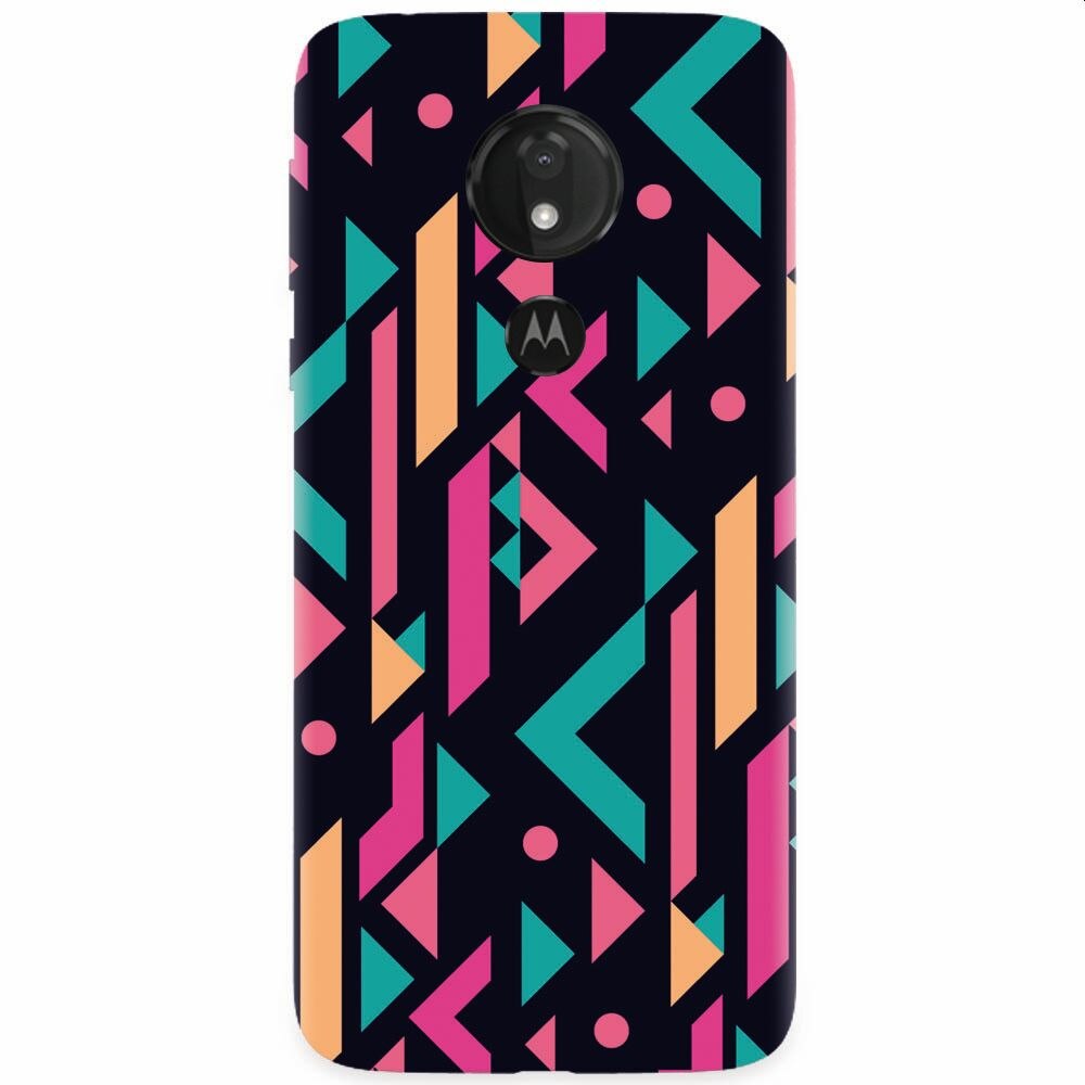 Husa silicon pentru Motorola Moto G7 Power, Alien Geometrics