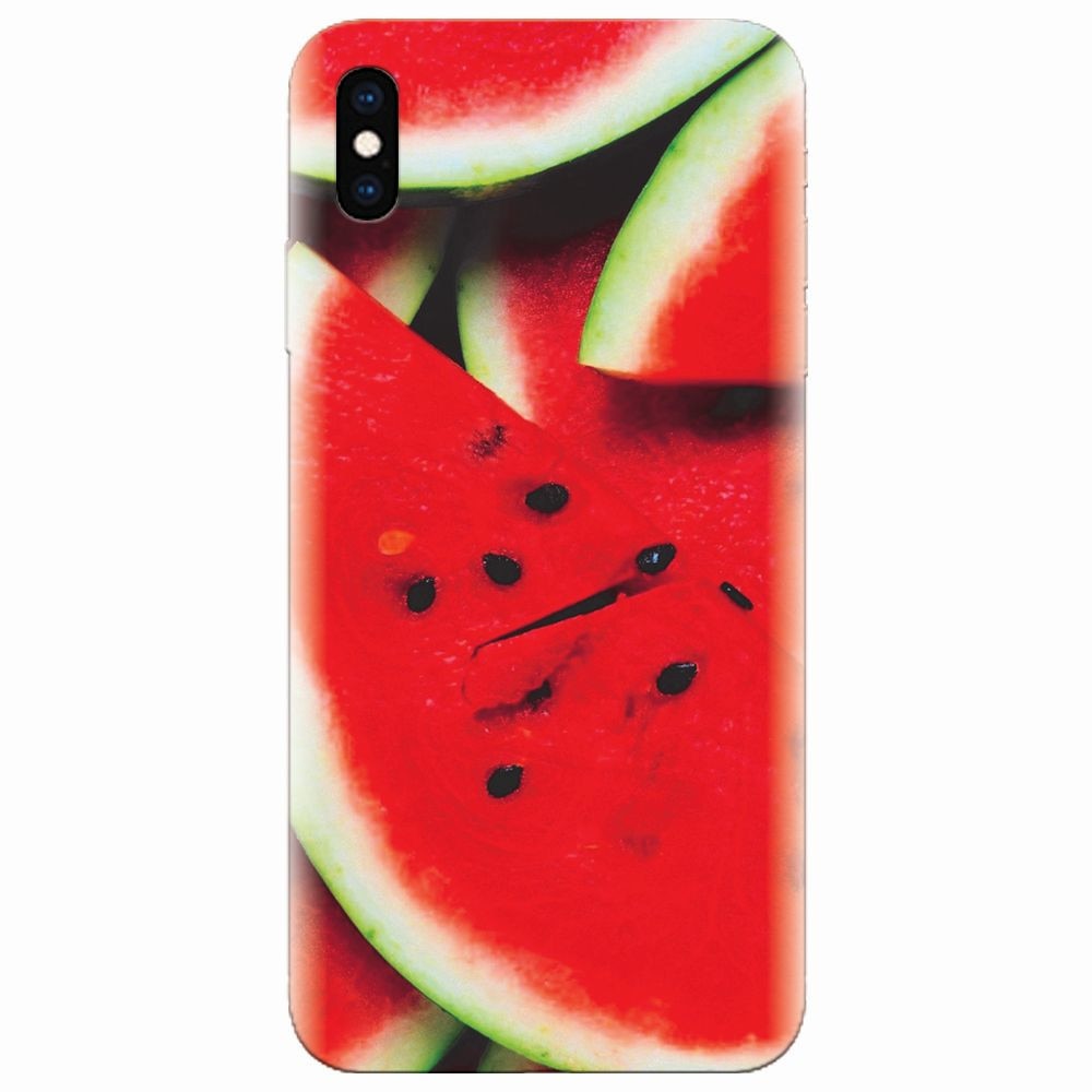 Husa silicon pentru Apple Iphone XS Max, S Of Watermelon Slice