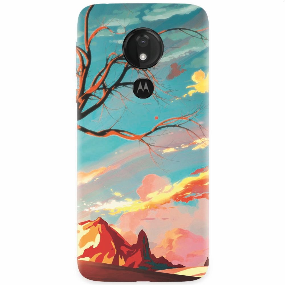 Husa silicon pentru Motorola Moto G7, Artistic Landscape