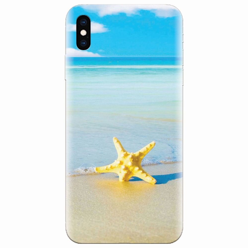 Husa silicon pentru Apple Iphone XS Max, Starfish Beach