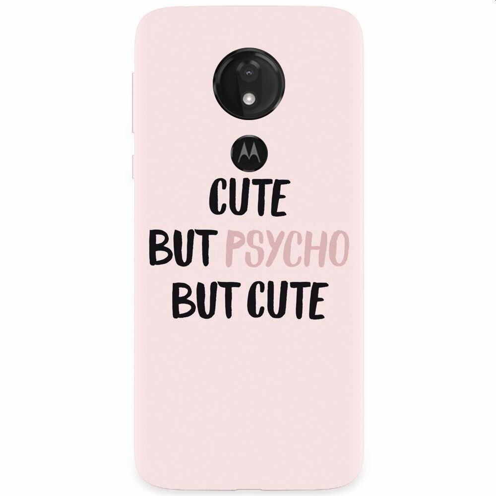 Husa silicon pentru Motorola Moto G7, Cute But Psycho