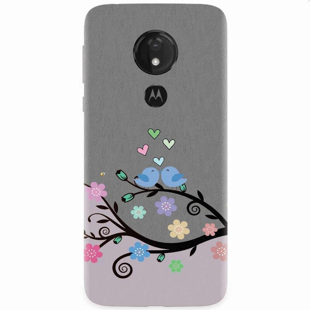 Husa silicon pentru Motorola Moto G7, Bird Love