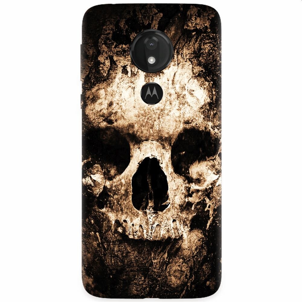 Husa silicon pentru Motorola Moto G7 Power, Zombie Skull