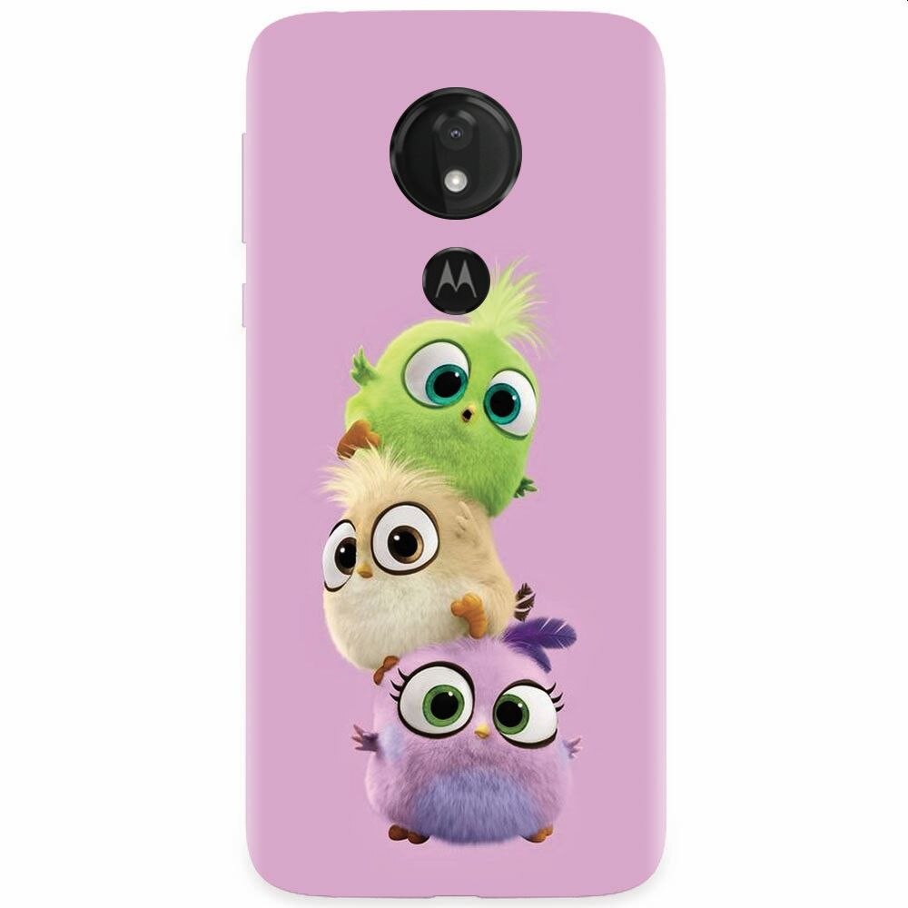Husa silicon pentru Motorola Moto G7, Baby Birds
