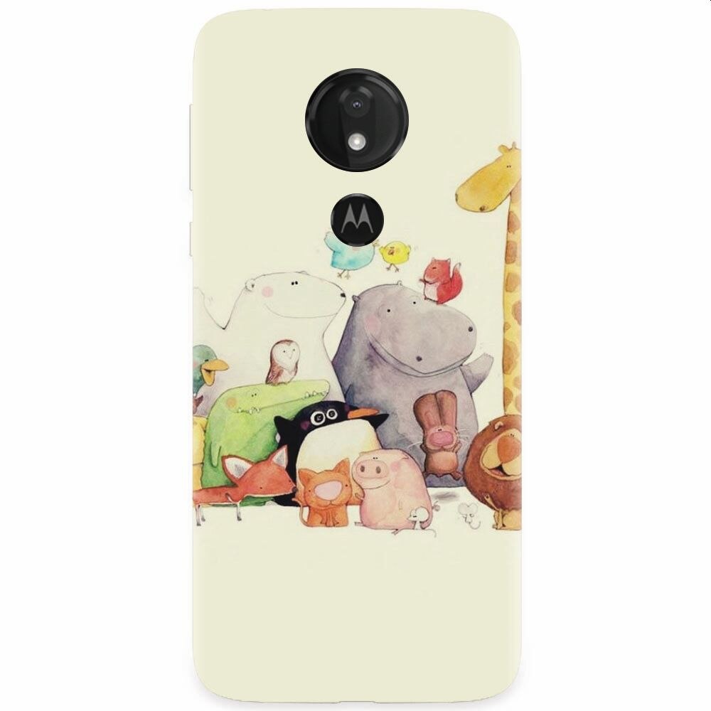 Husa silicon pentru Motorola Moto G7, Cute Cartoon Animals