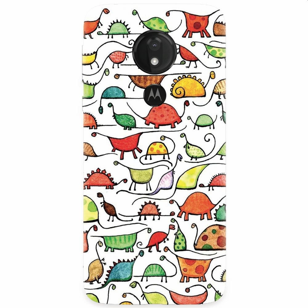 Husa silicon pentru Motorola Moto G7 Power, Dino