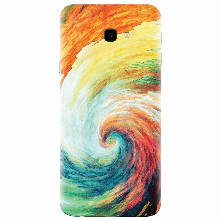 Husa silicon pentru Samsung Galaxy J4 Plus, Big Wave Painting