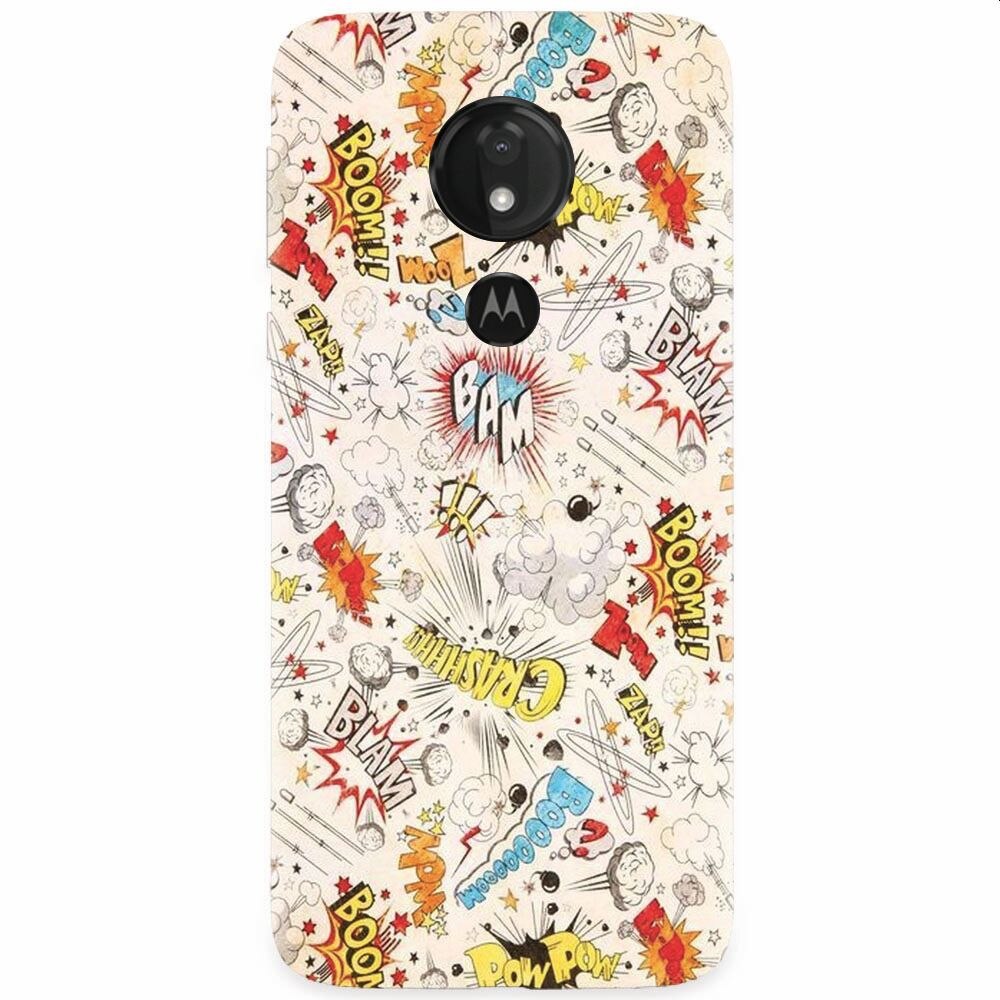 Husa silicon pentru Motorola Moto G7 Power, Vintage Comic