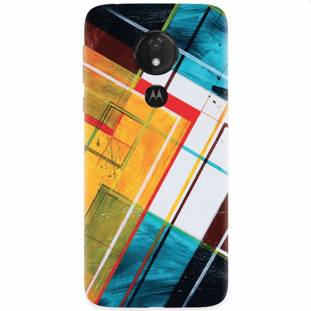 Husa silicon pentru Motorola Moto G7 Power, Abstraction Color Shape