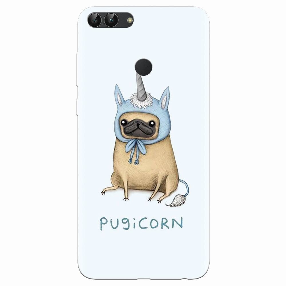 Husa silicon pentru Huawei P Smart, Pugicorn