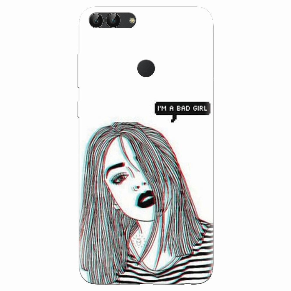 Husa silicon pentru Huawei P Smart, Im A Bad Girl