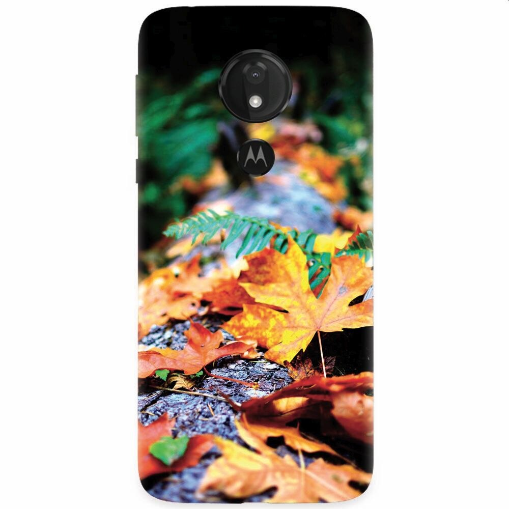 Husa silicon pentru Motorola Moto G7, Autumn Leaves
