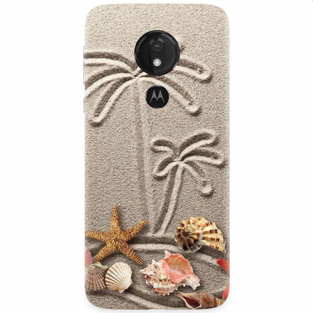 Husa silicon pentru Motorola Moto G7, Beach Sand