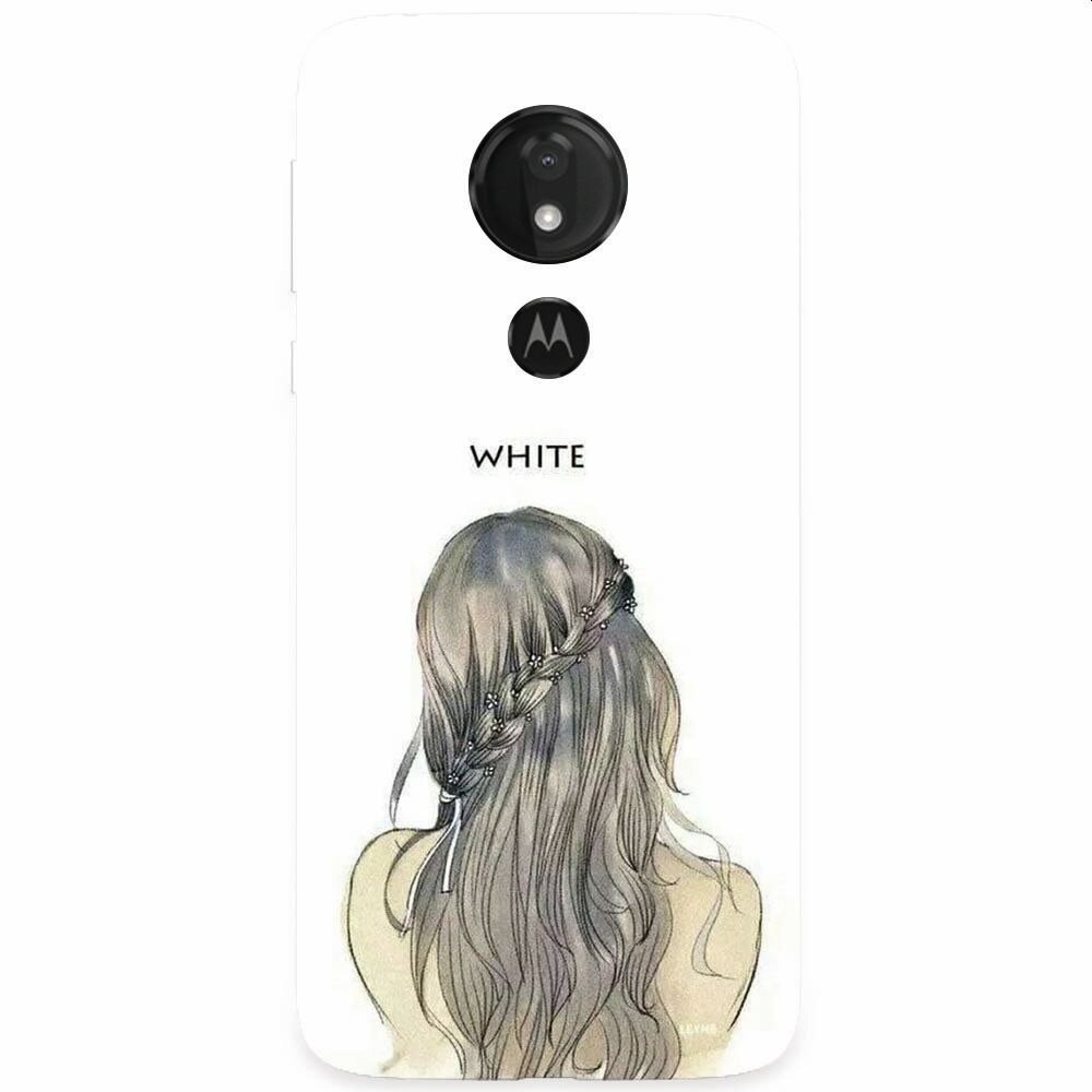 Husa silicon pentru Motorola Moto G7 Power, White