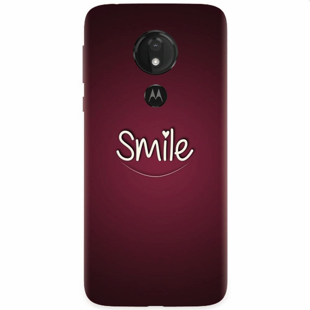 Husa silicon pentru Motorola Moto G7, Smile Love