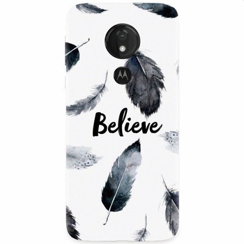 Husa silicon pentru Motorola Moto G7 Power, Believe Husa silicon pentru Motorola Moto G7 Power, Believe