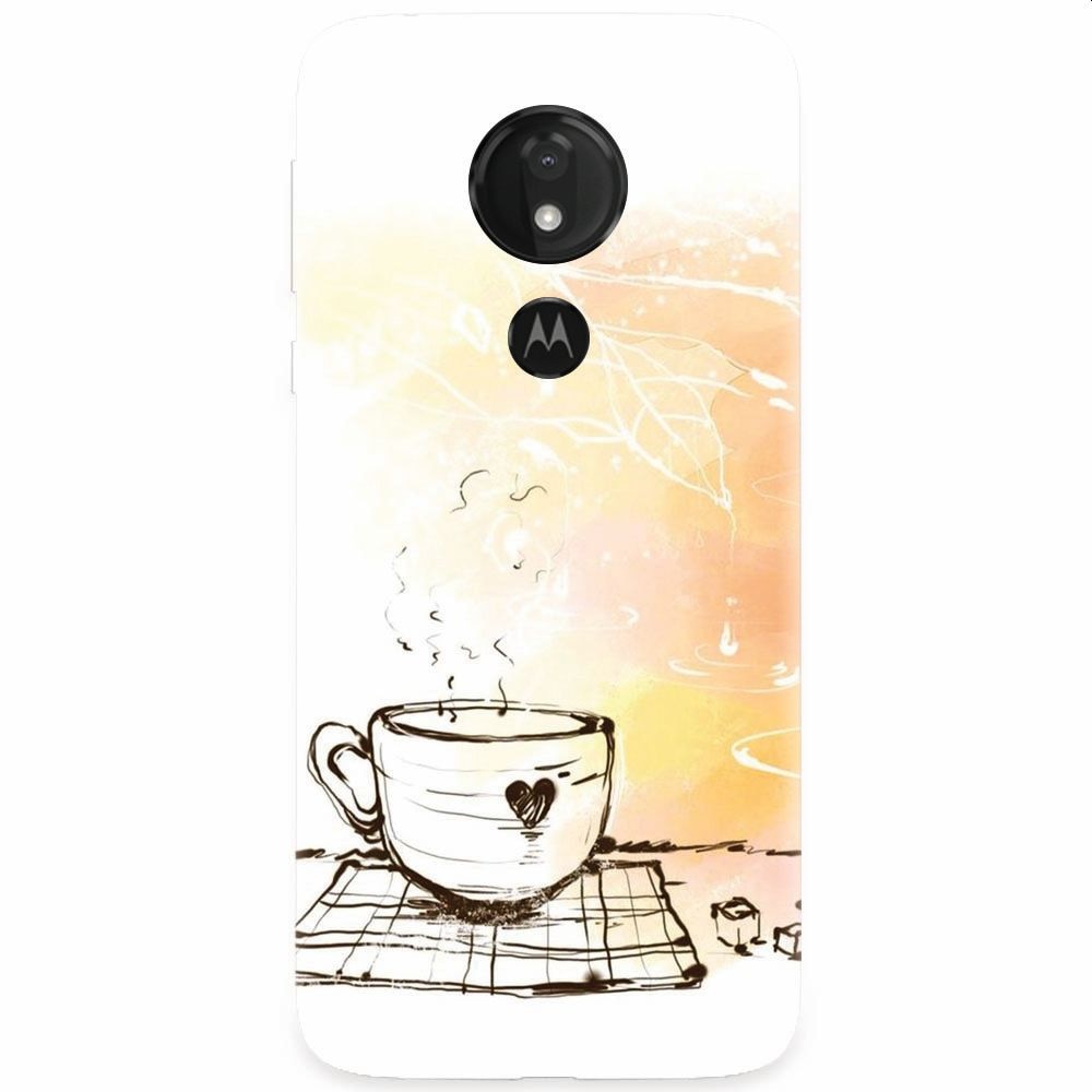 Husa silicon pentru Motorola Moto G7 Power, Coffe Love