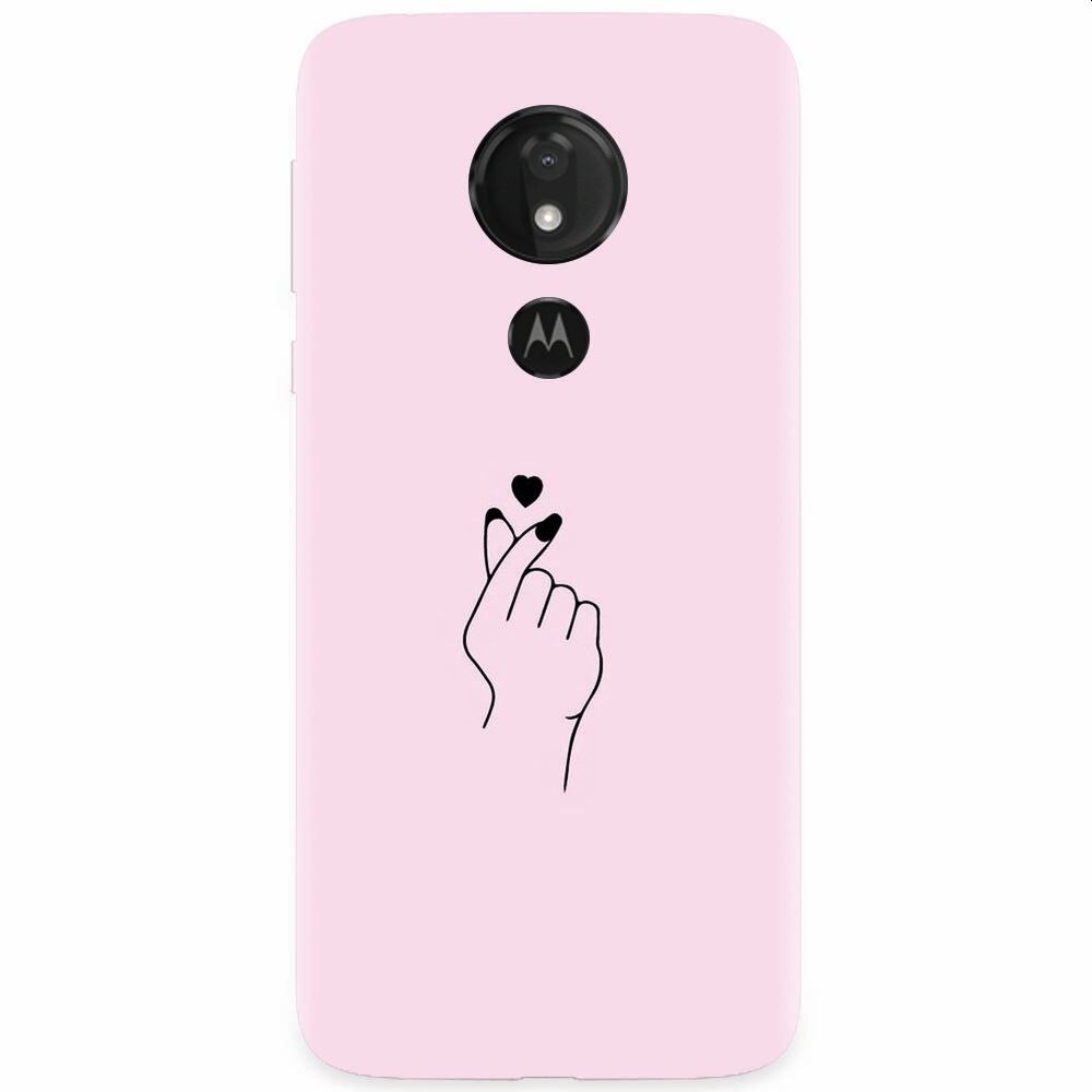 Husa silicon pentru Motorola Moto G7 Power, Simple Love