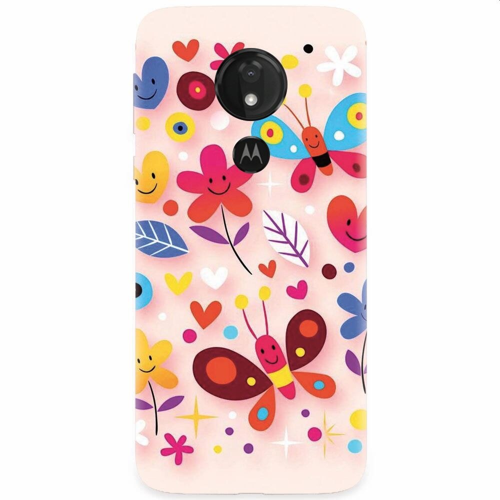 Husa silicon pentru Motorola Moto G7, Butterfly 102