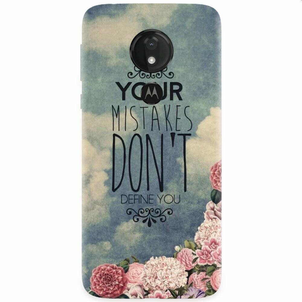 Husa silicon pentru Motorola Moto G7 Power, Your Mistakes Dont Define You