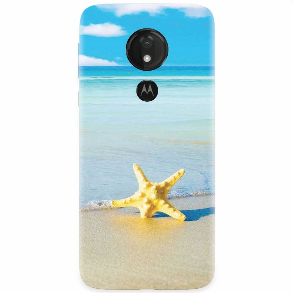 Husa silicon pentru Motorola Moto G7, Starfish Beach