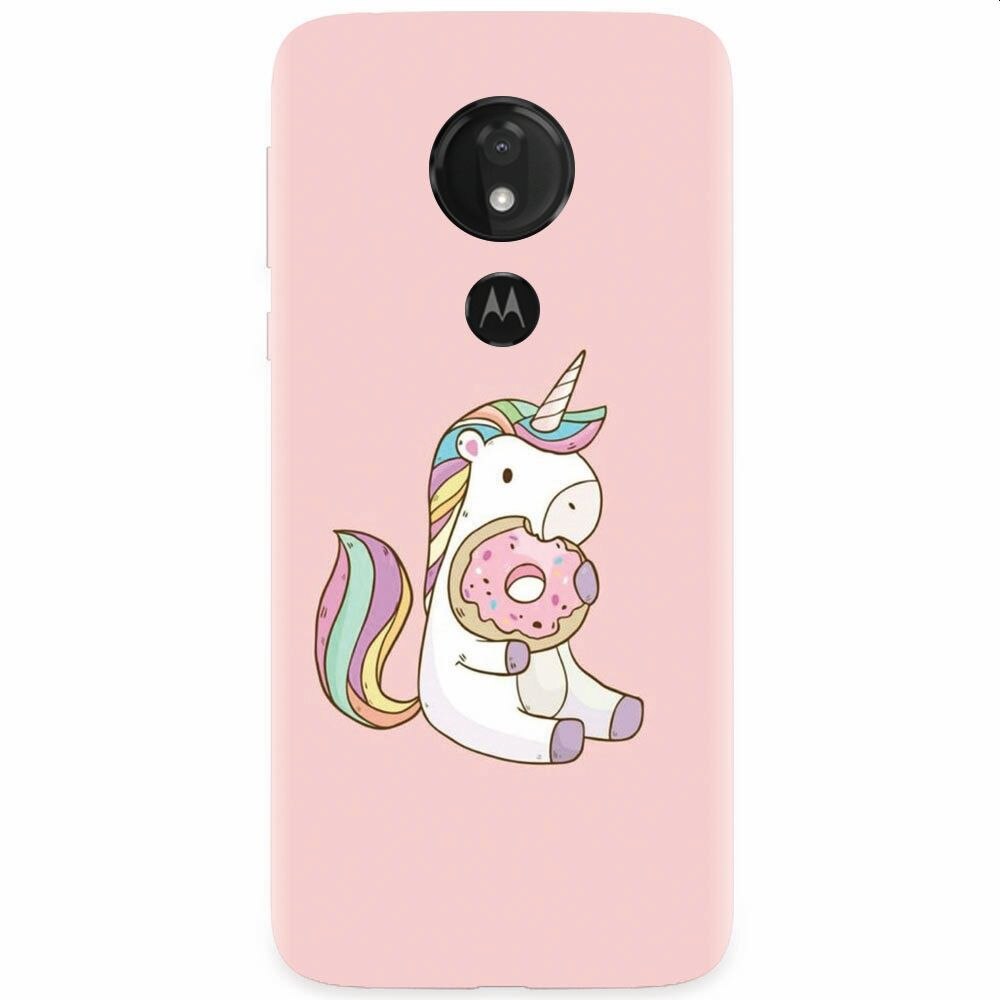 Husa silicon pentru Motorola Moto G7, Unicorn Donuts