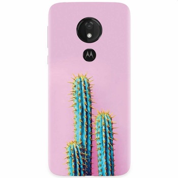 Husa silicon pentru Motorola Moto G7, Cactus 102 Husa silicon pentru Motorola Moto G7, Cactus 102