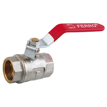 Set 12 bucati Robinet sferic apa sectiune de trecere totala cu maneta de otel, presetupa, interior-interior, 1/2 Set 12 bucati Robinet sferic apa sectiune de trecere totala cu maneta de otel, presetupa, interior-interior, 1/2