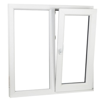 Fereastra PVC, ALCONF, 4 camere, 2 canate, Alb, deschidere oscilobatanta pe partea dreapta, 1300x1200 mm Fereastra PVC, ALCONF, 4 camere, 2 canate, Alb, deschidere oscilobatanta pe partea dreapta, 1300x1200 mm