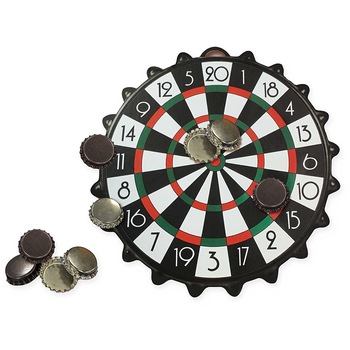 Mini Joc Darts Global Magnetic Bottle Cap, 10 capace magnetice, 24 cm Mini Joc Darts Global Magnetic Bottle Cap, 10 capace magnetice, 24 cm