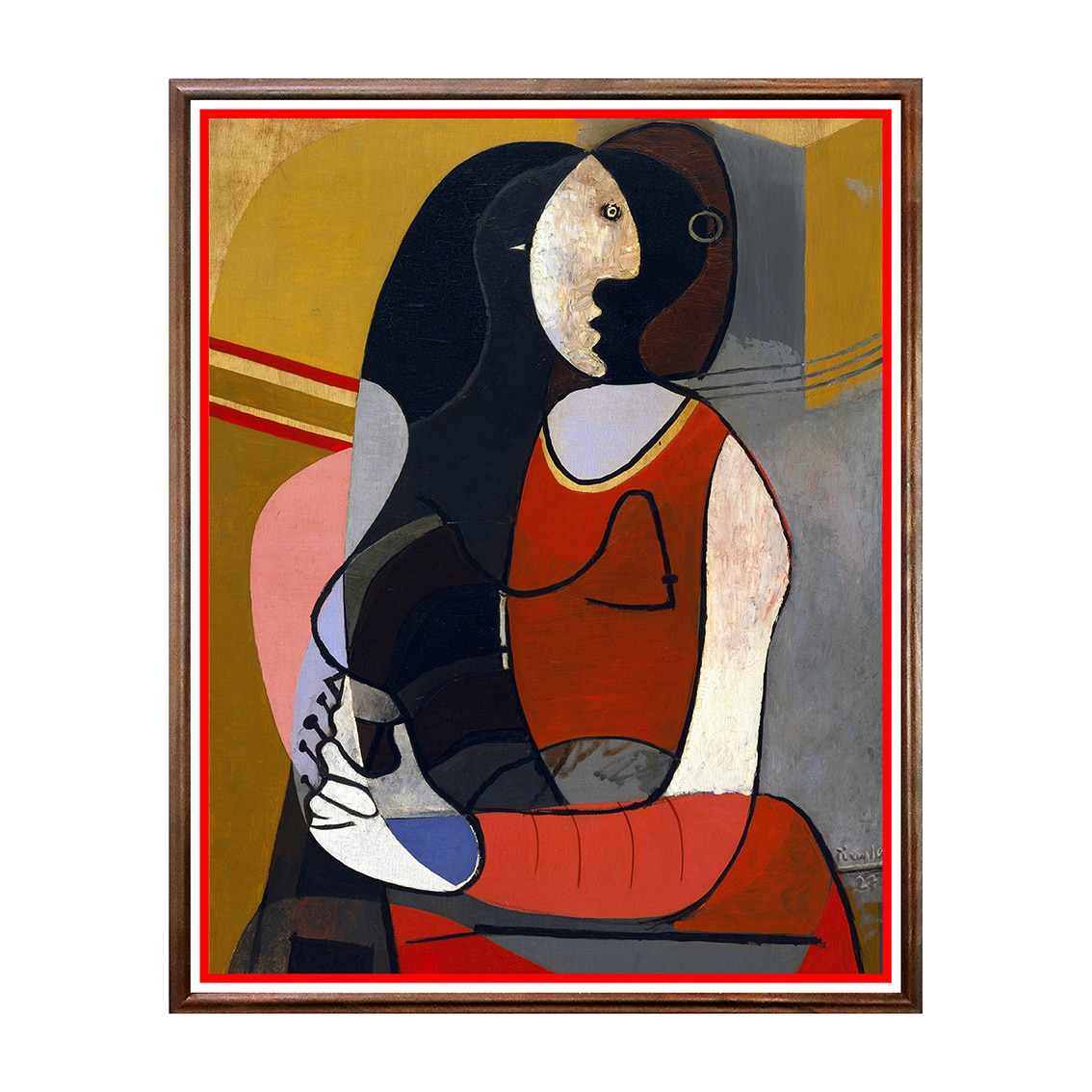 Tablou Poster, Arta Sec. XX, Pablo Picasso - Seated Woman - ASD-004, 40 x 50 cm