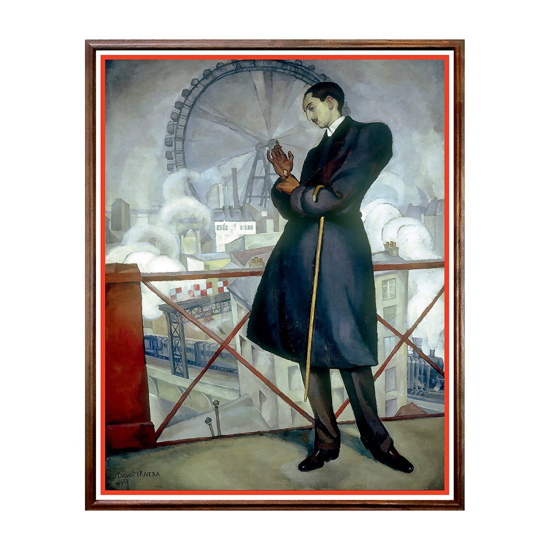 Tablou Poster, Arta Sec. XX, Diego Rivera - Portrait of Adolfo Best Maugard - ASD-081, 40 x 50 cm
