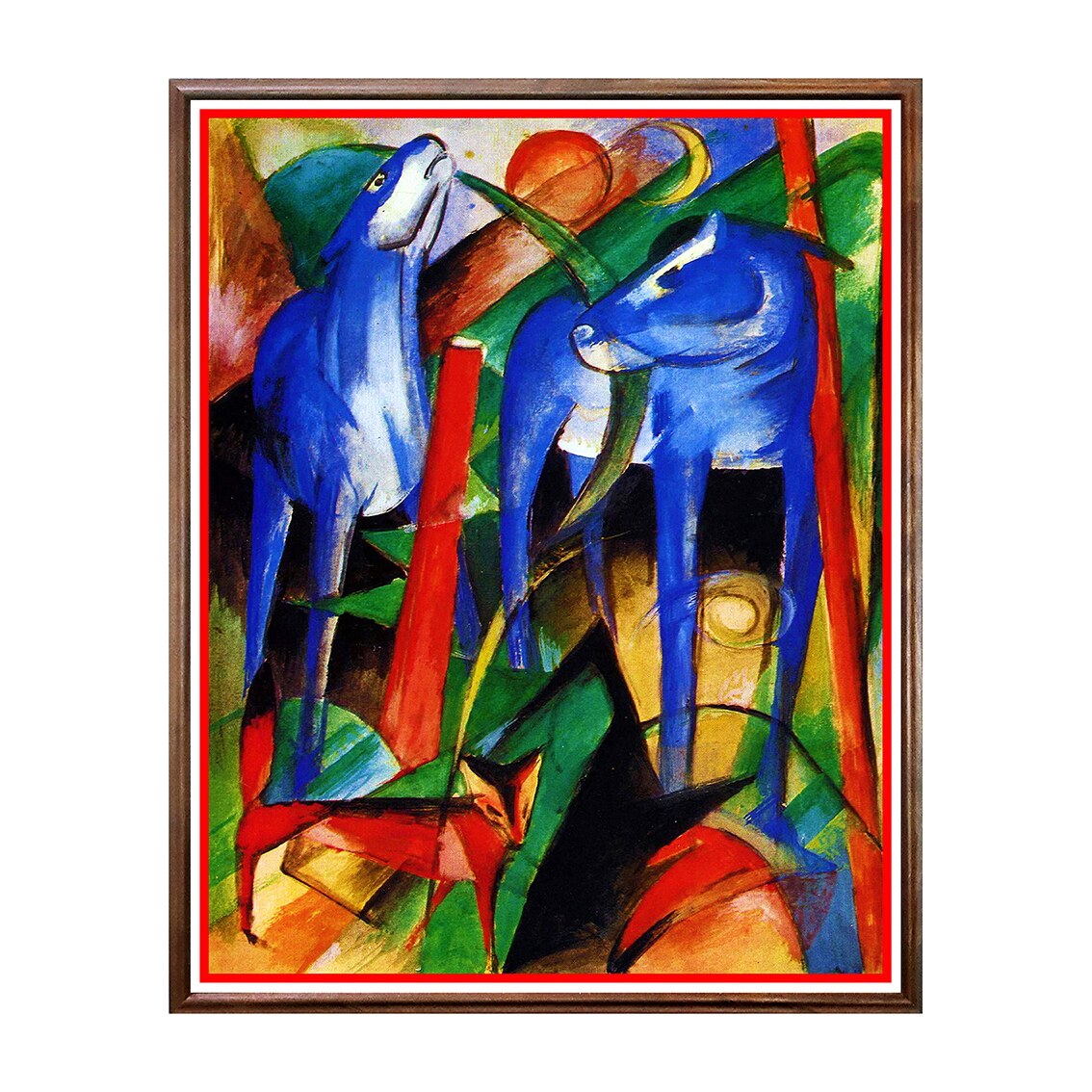 Tablou Poster, Arta Sec. XX, Franz Marc - Blue Deer - ASD-111, 40 x 50 cm