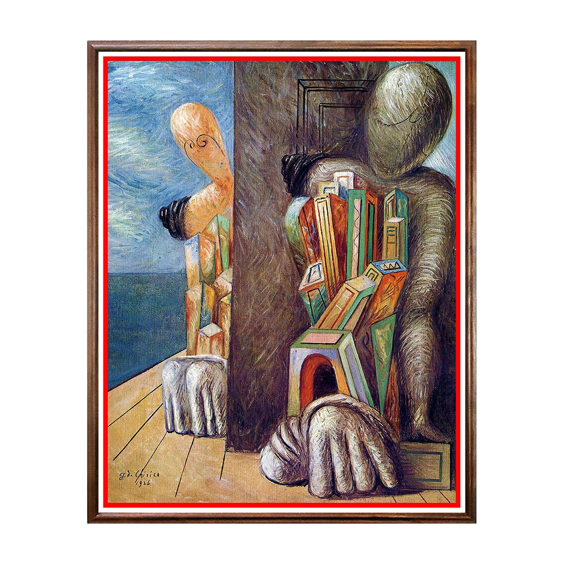 Tablou Poster, Arta Sec. XX, Giorgio de Chirico - Archaeologists - ASD-121, 40 x 50 cm