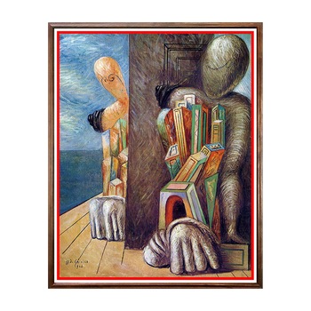 Tablou Poster, Arta Sec. XX, Giorgio de Chirico - Archaeologists - ASD-121, 40 x 50 cm Tablou Poster, Arta Sec. XX, Giorgio de Chirico - Archaeologists - ASD-121, 40 x 50 cm