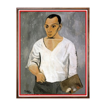 Tablou Poster, Arta Sec. XX, Pablo Picasso - Self-Portrait with Palette - ASD-018, 40 x 50 cm Tablou Poster, Arta Sec. XX, Pablo Picasso - Self-Portrait with Palette - ASD-018, 40 x 50 cm