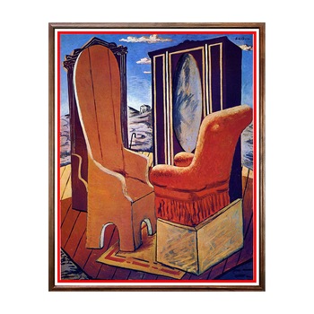 Tablou Poster, Arta Sec. XX, Giorgio de Chirico - Furniture in the Valley - ASD-125, 40 x 50 cm Tablou Poster, Arta Sec. XX, Giorgio de Chirico - Furniture in the Valley - ASD-125, 40 x 50 cm