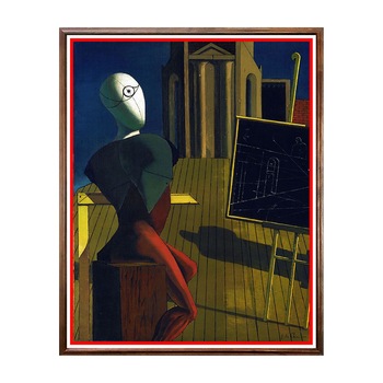 Tablou Poster, Arta Sec. XX, Giorgio de Chirico - The Seer - ASD-137, 40 x 50 cm Tablou Poster, Arta Sec. XX, Giorgio de Chirico - The Seer - ASD-137, 40 x 50 cm