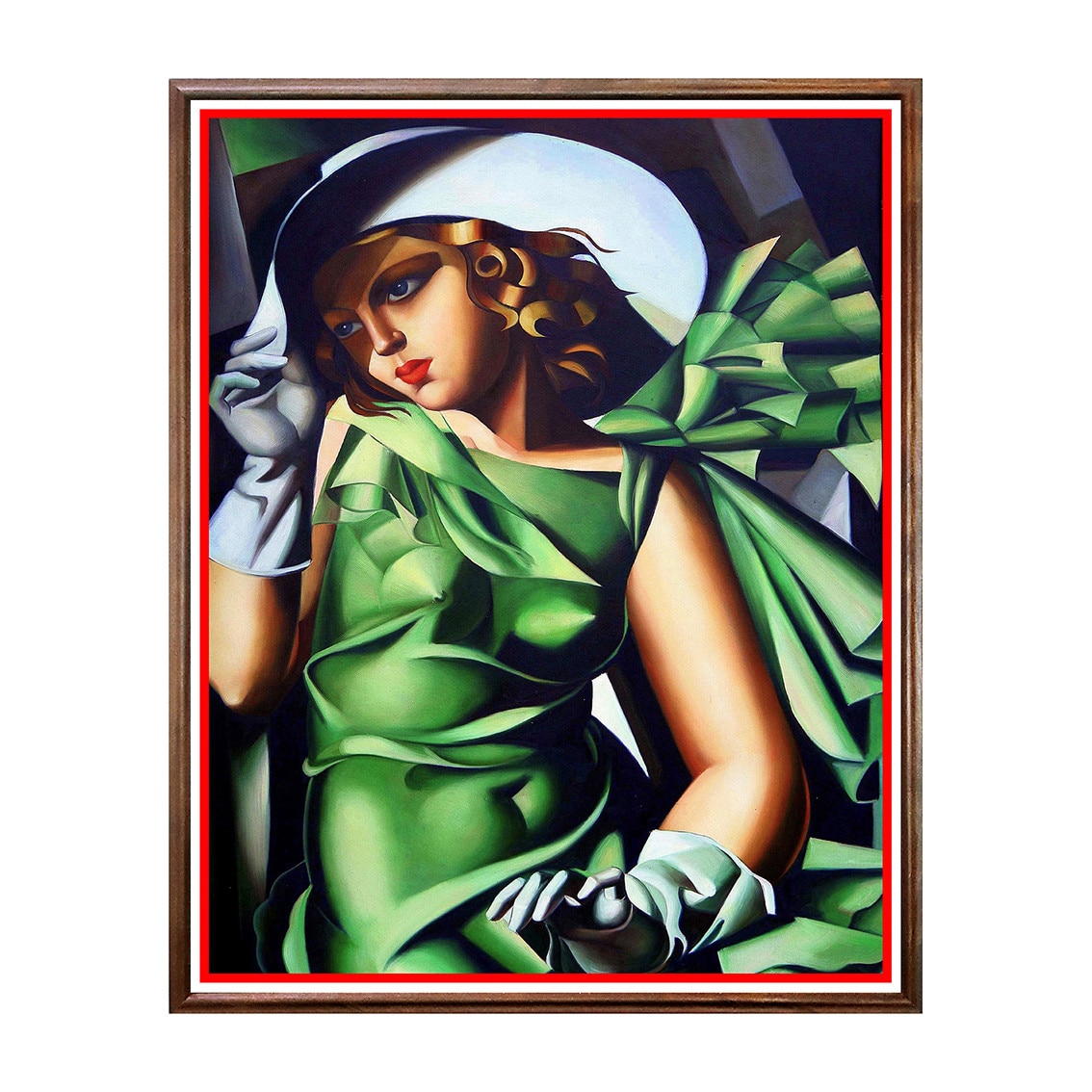 Tablou Poster, Arta Sec. XX, Tamara de Lempicka - Girl with Gloves - ASD-208, 40 x 50 cm