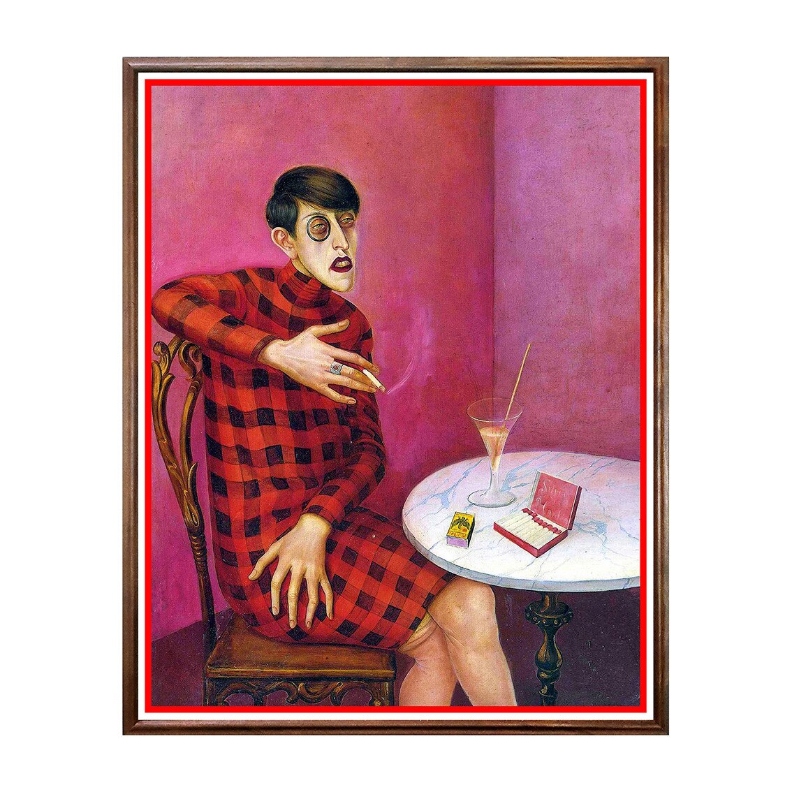 Tablou Poster, Arta Sec. XX, Otto Dix - Sylvia von Harden - ASD-187, 40 x 50 cm