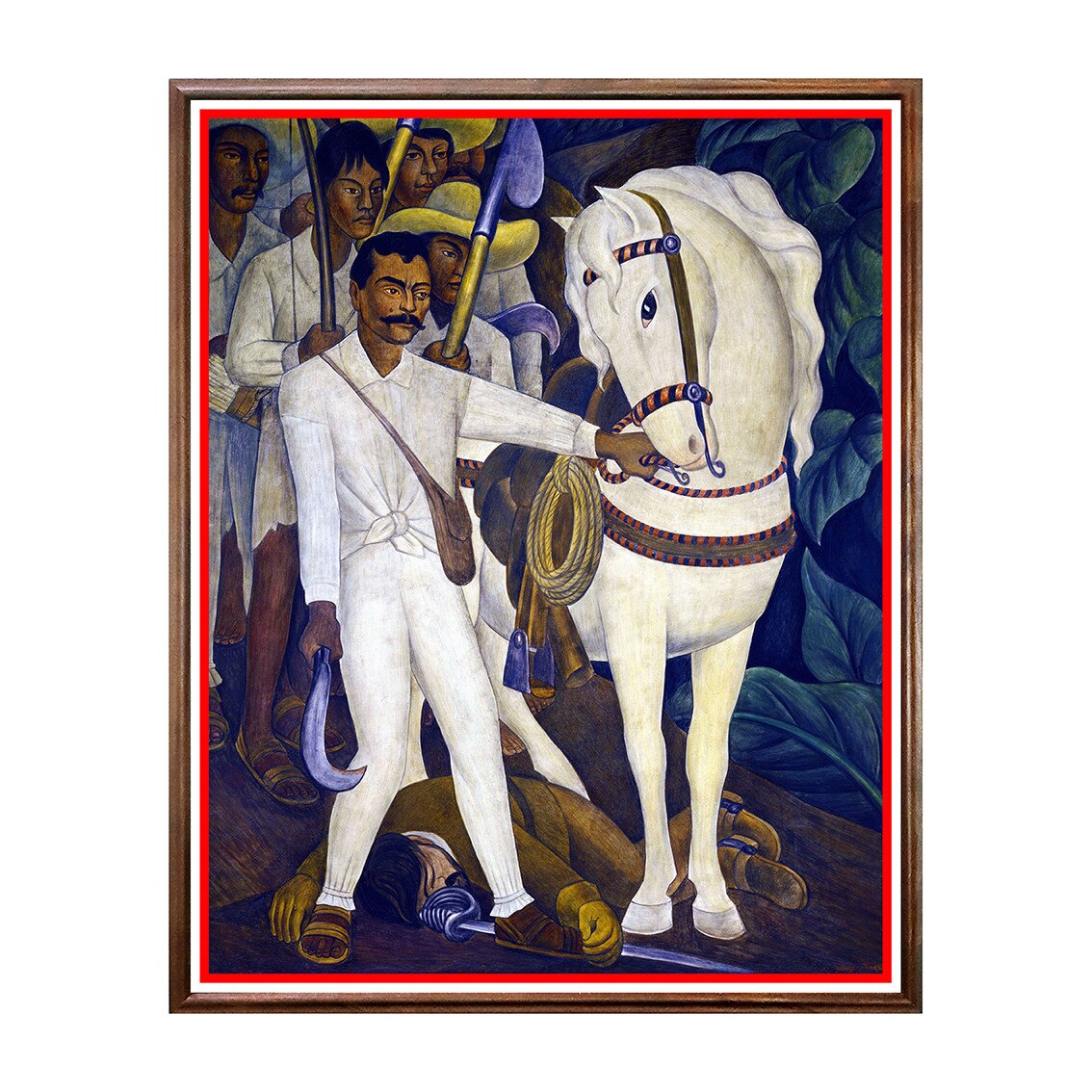 Tablou Poster, Arta Sec. XX, Diego Rivera - Agrarian Leader Zapata - ASD-077, 40 x 50 cm