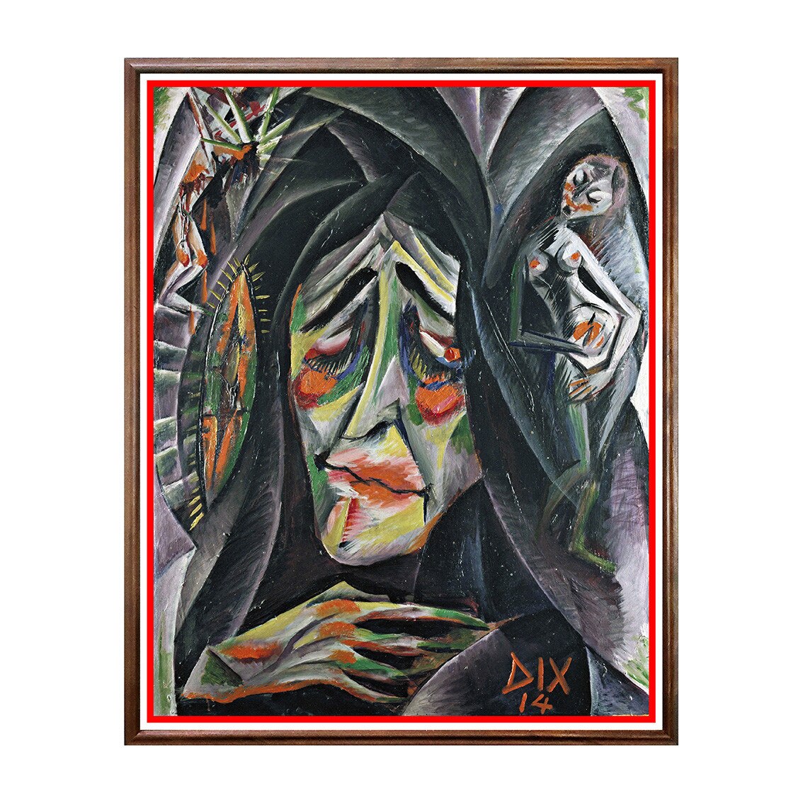 Tablou Poster, Arta Sec. XX, Otto Dix - The Nun - ASD-189, 40 x 50 cm