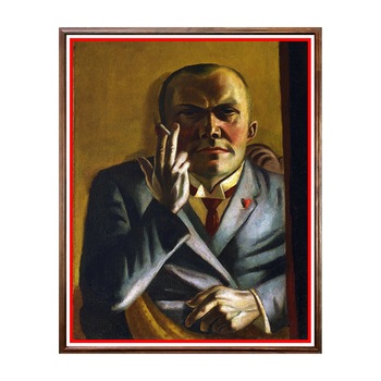 Tablou Poster, Arta Sec. XX, Max Beckmann - Self-Portrait with a Cigarette - ASD-179, 40 x 50 cm Tablou Poster, Arta Sec. XX, Max Beckmann - Self-Portrait with a Cigarette - ASD-179, 40 x 50 cm