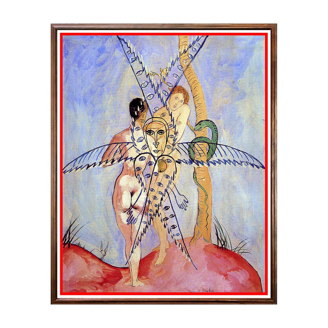 Tablou Poster, Arta Sec. XX, Francis Picabia - Adam and Eve - ASD-096, 40 x 50 cm